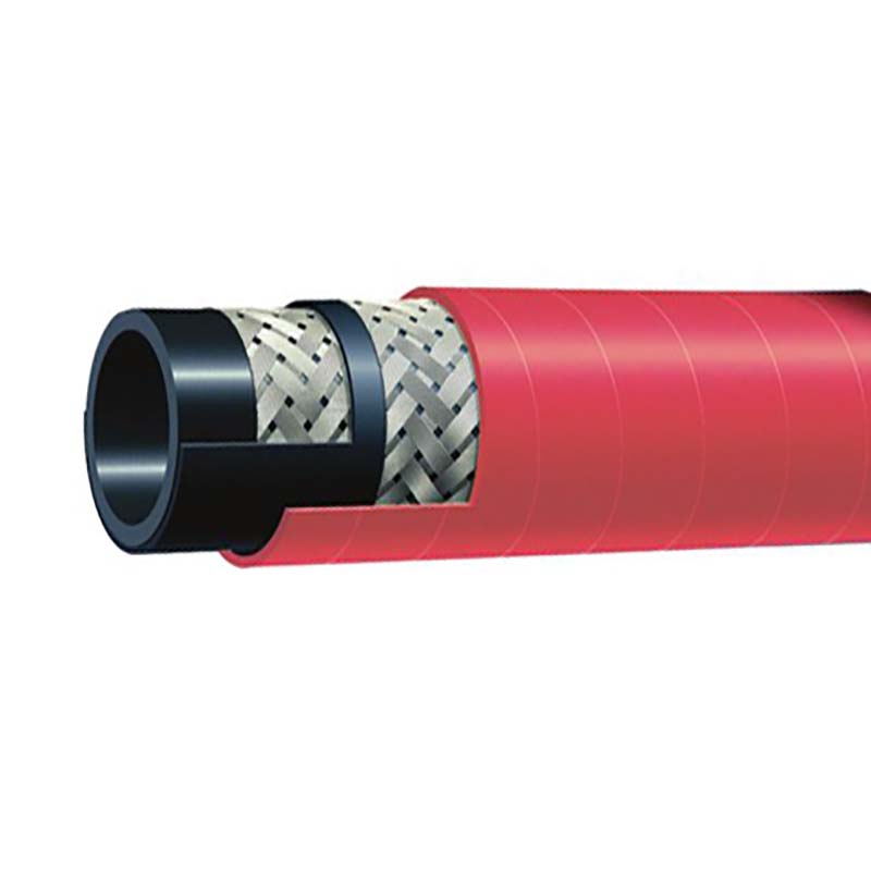 Enhanced layer steam hose with high temperature