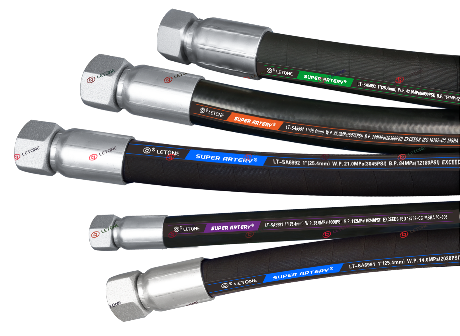 Super strong pulse hose, non stripping and wear-resistant hydraulic hose