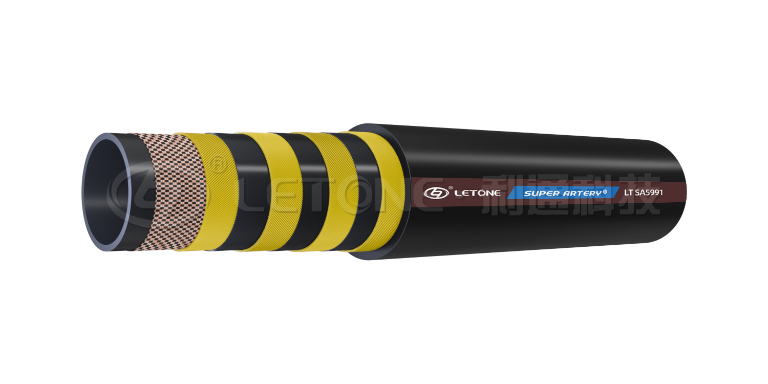 High pressure and wear-resistant engineering machinery pump hose
